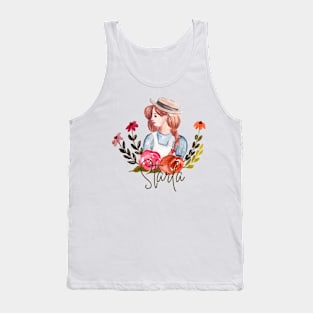 painting art women aesthetics design Tank Top